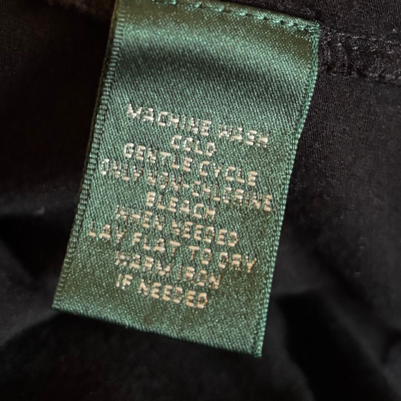 Ralph Lauren Soft Crossover Black Drape Style Top - 2X - Picture 6 of 7